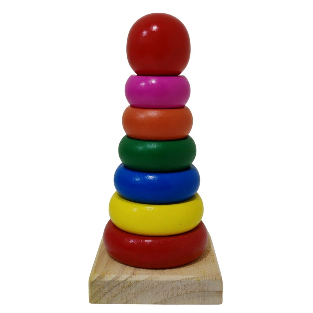 Aritos de madera de colores