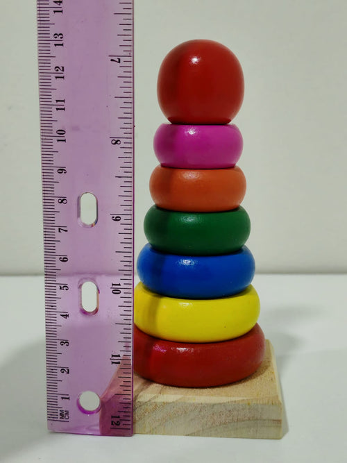 Aritos de madera de colores