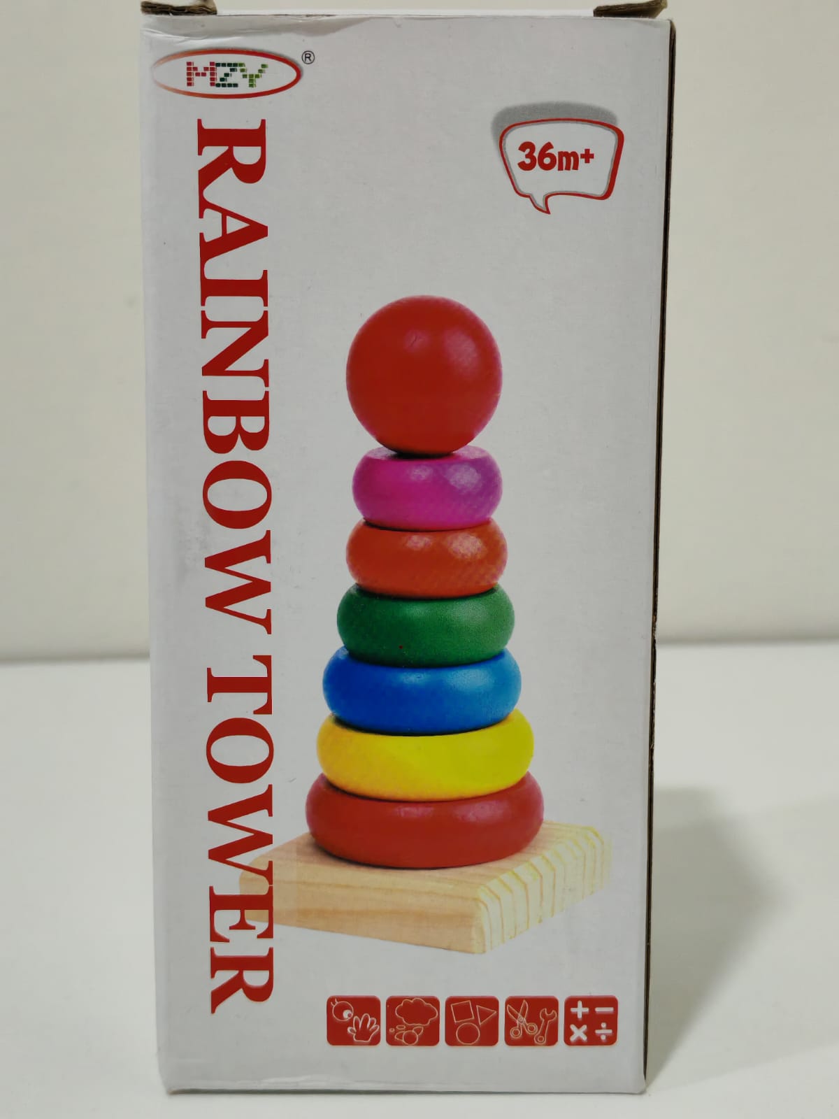 Aritos de madera de colores