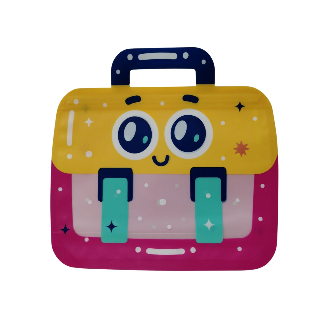 Bolsa para sorpresas infantiles de 18x21 cm de caritas