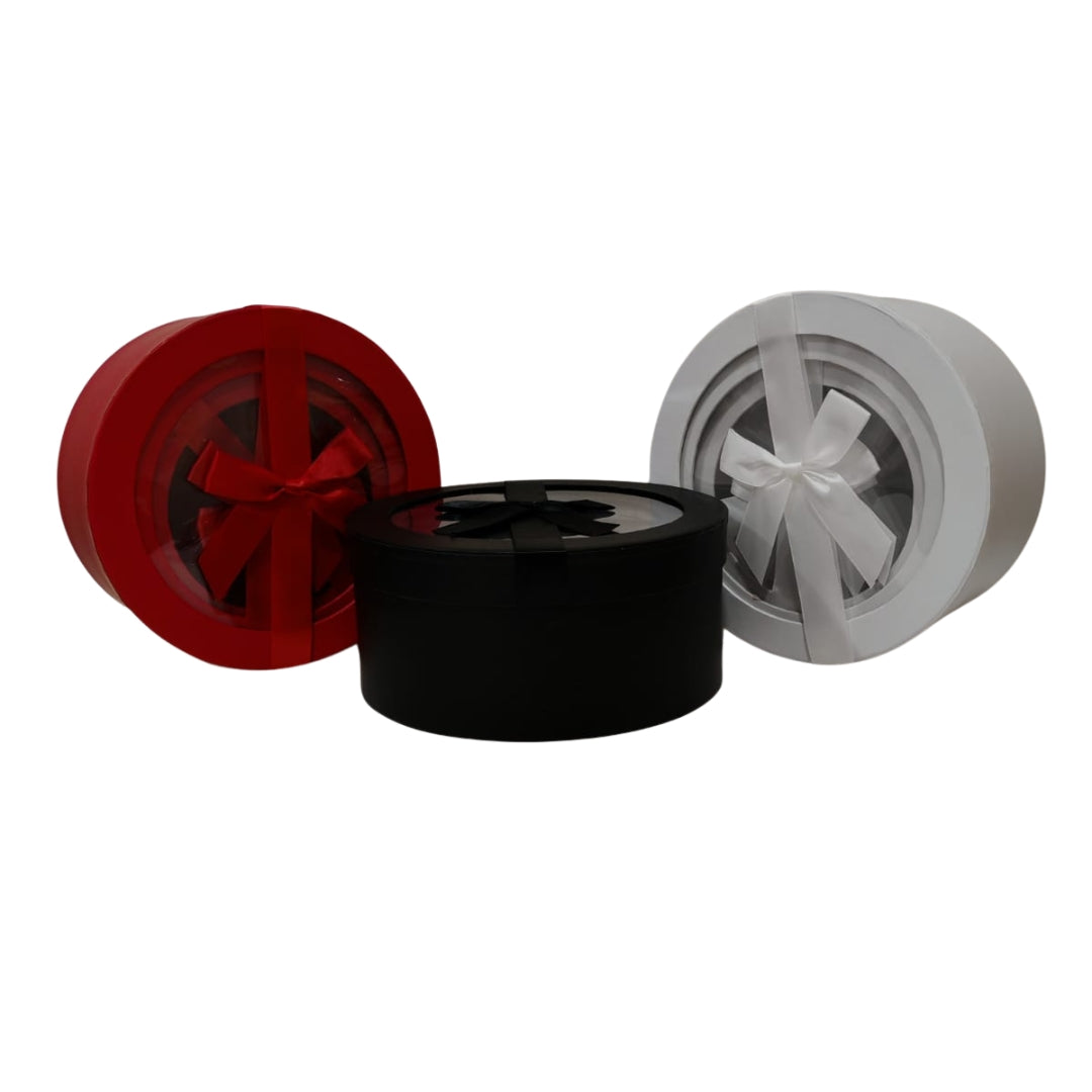 Set de 3 cajas redondas de empaque para regalos