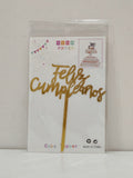 Cake Topper para  Feliz Cumpleaños