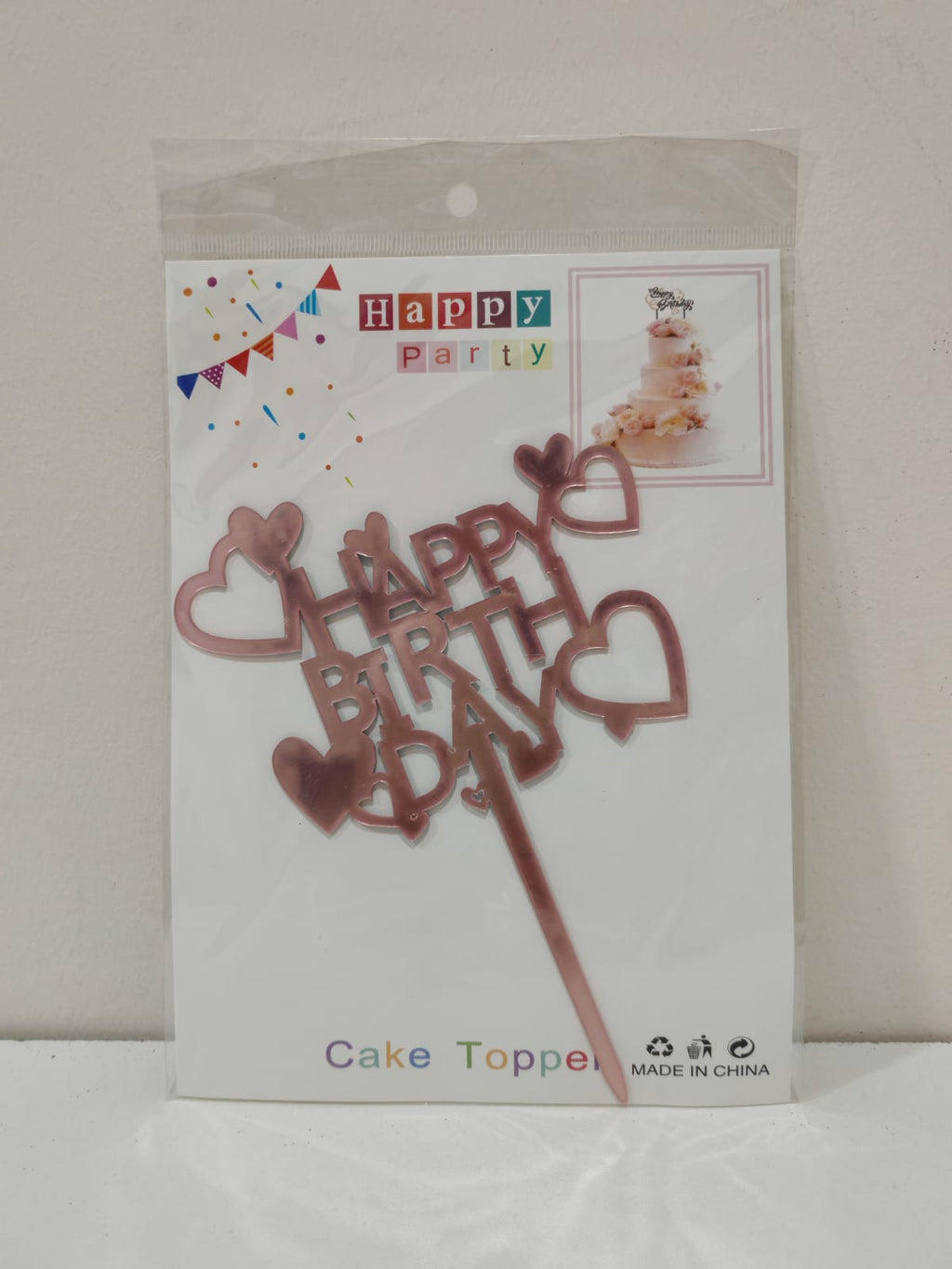 Cake Topper para  Feliz Cumpleaños