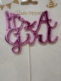 Cake Topper para Revelación de Género
