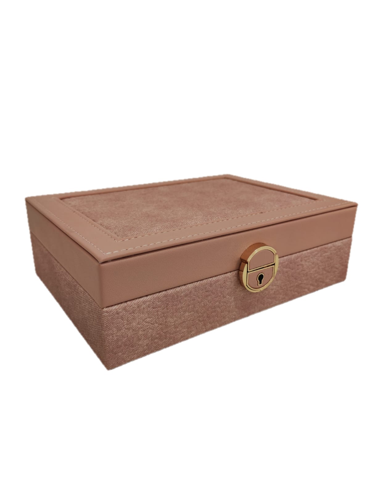 Joyero de 1 nivel con llave para Dama - 24x17 cm