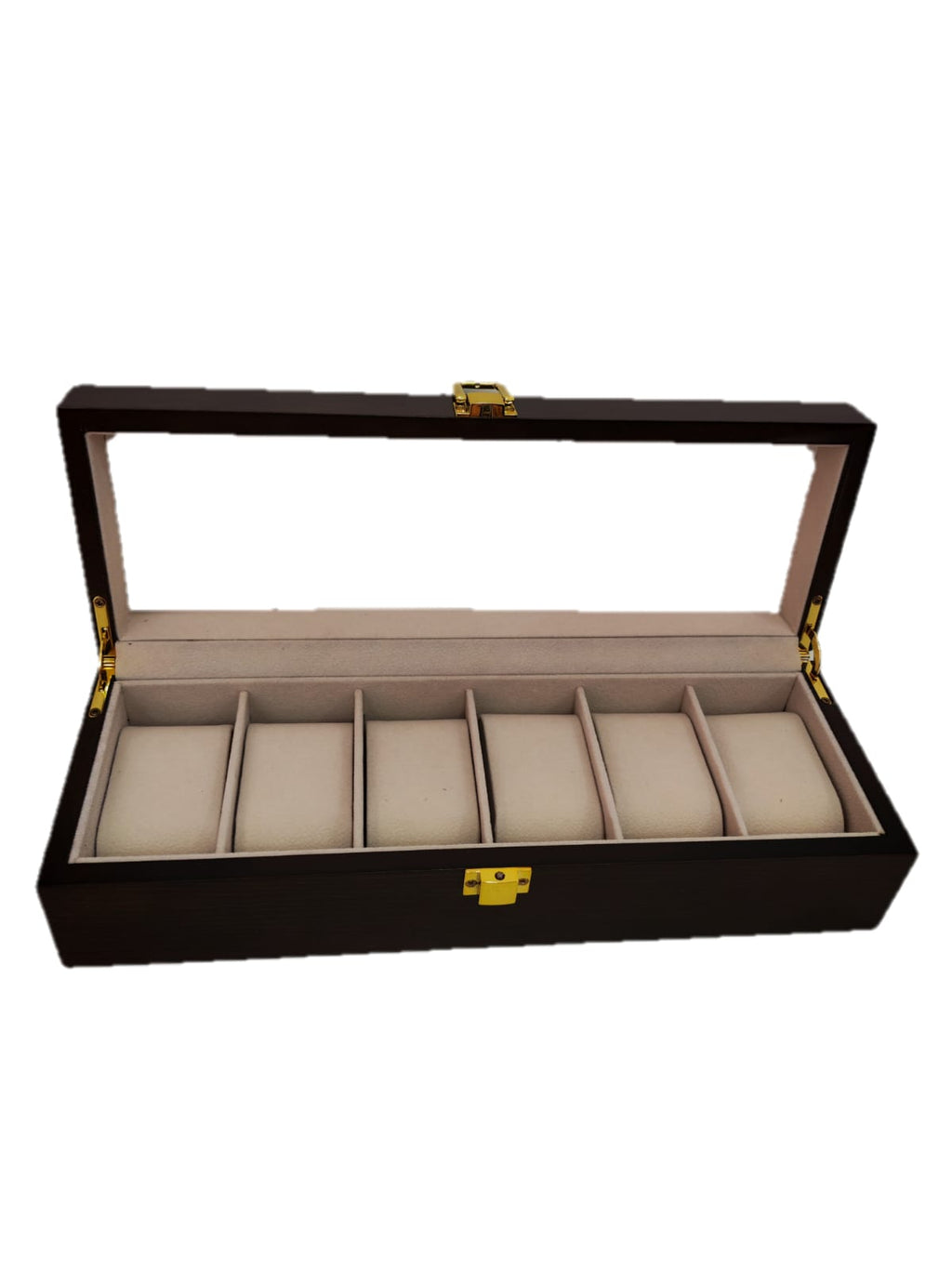 Caja de Madera sin Llave para 6 Relojes