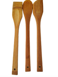Set de 3 Paletas de Bambú para Cocina - 28 cm