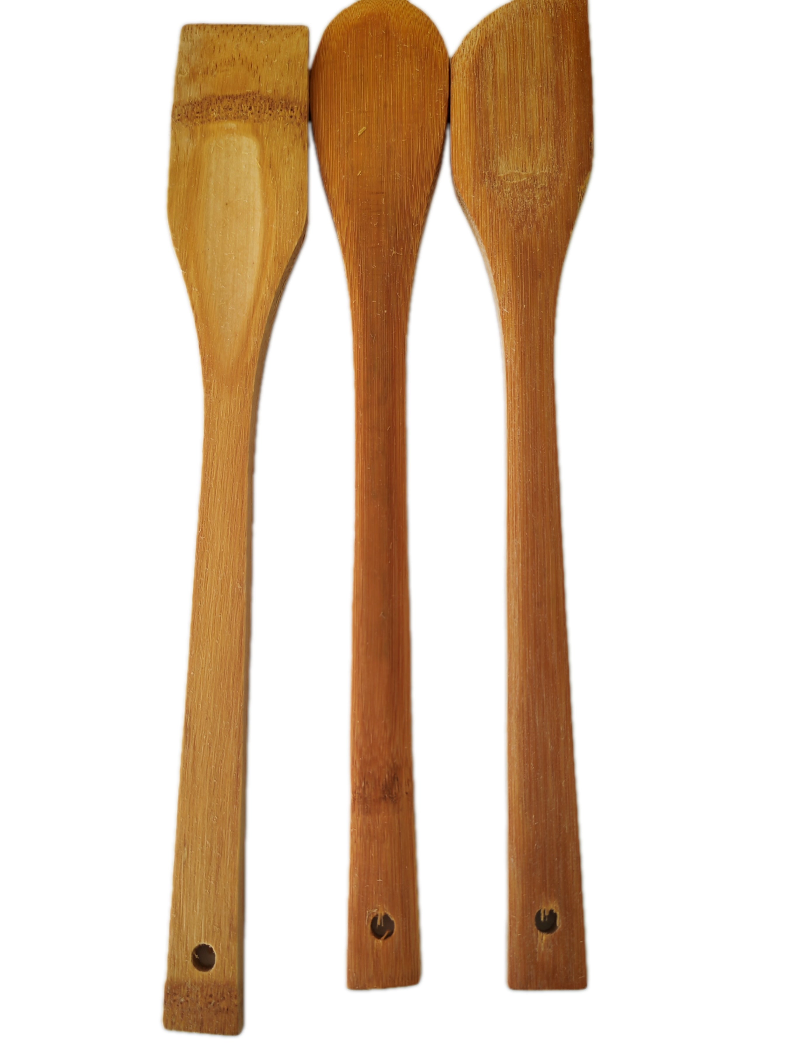 Set de 3 Paletas de Bambú para Cocina - 28 cm