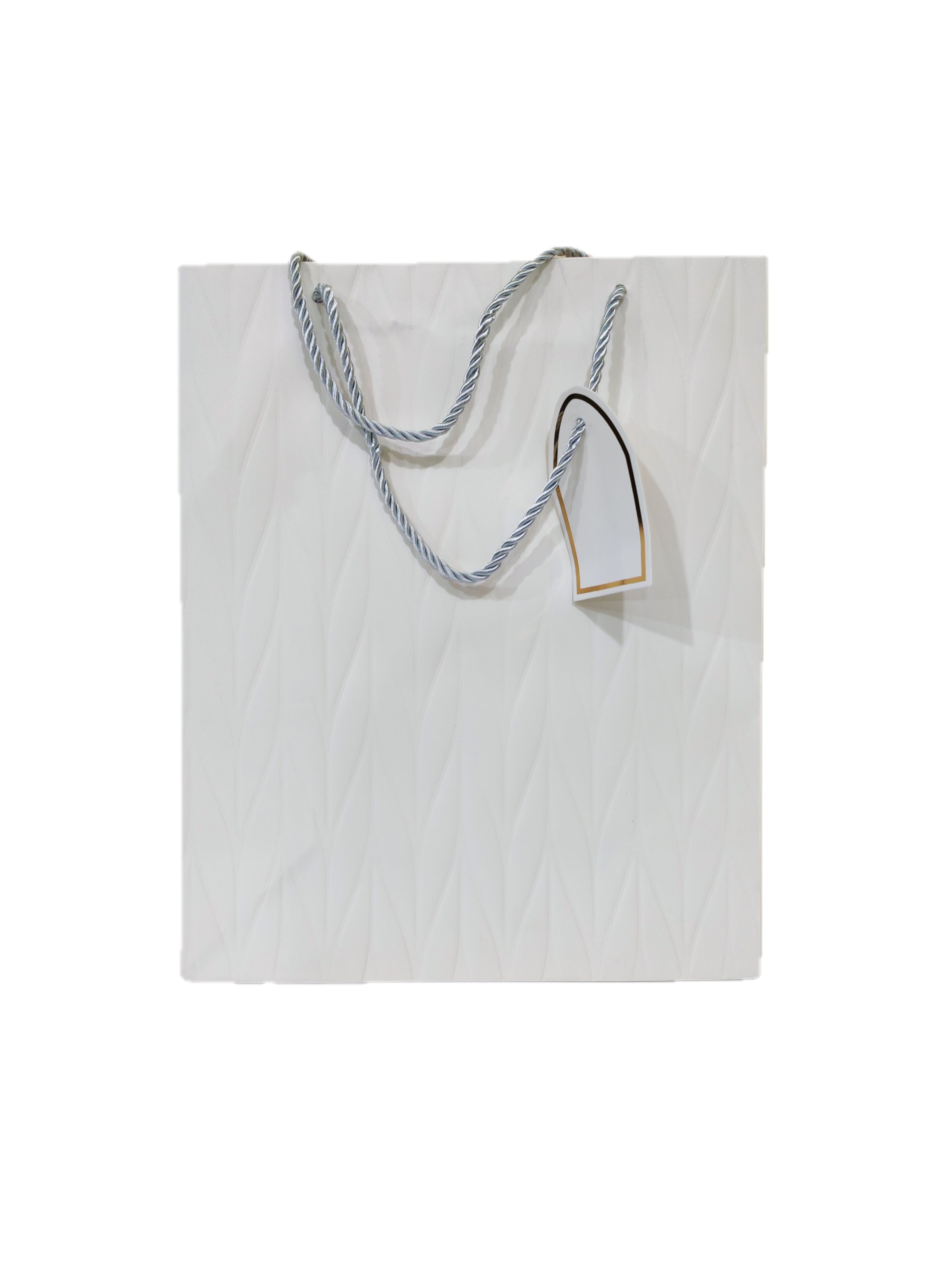 Bolsa de regalo de cartón de 26x32 cm con hojas