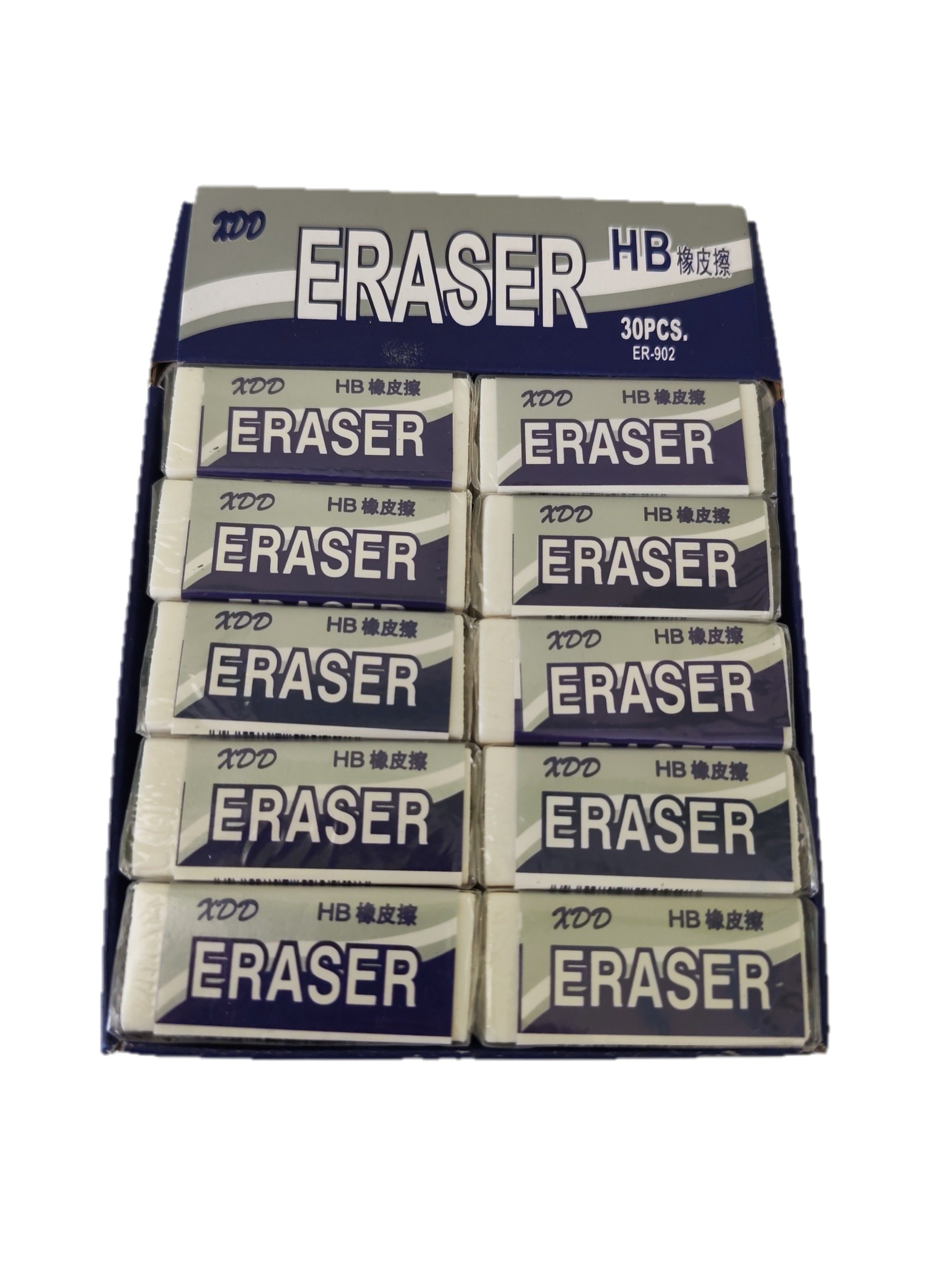 Borrador escolar blanco HB